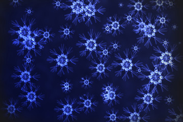 abstract snowflakes