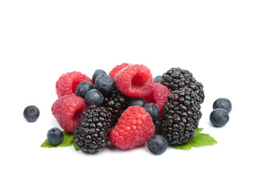 fresh berries isolated