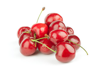 Heap of sweet cherries