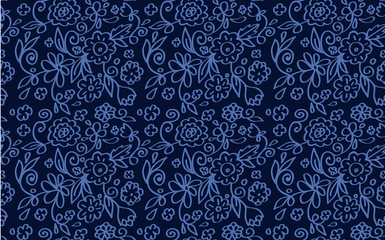 Summer flowers pattern