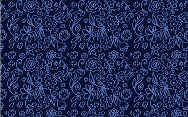 Summer flowers pattern