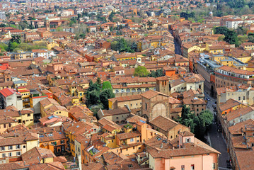 Fototapeta na wymiar Italy, Bologna aerial view