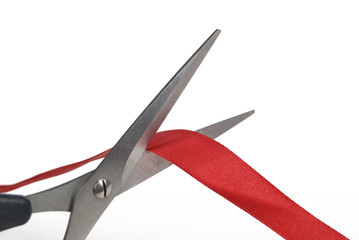 cutting the ribbon