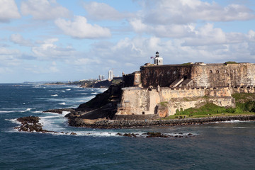 Fototapeta na wymiar Fort San Felipe del Morro