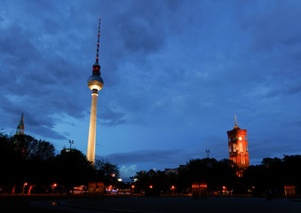 Berlin tv tower -  fernsehturm