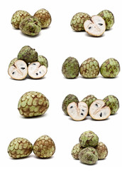 Colección de chirimoyas.