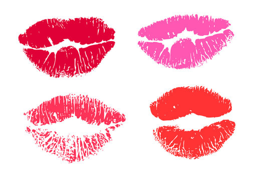 Collection print of lips