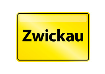 Ortsschild Zwickau