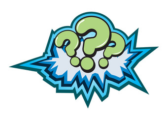 Question Symbol Button Illustration in Vector