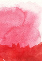 watercolor paints on a rough texture paper.