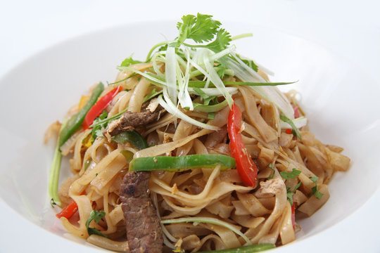 rice steak noodle asia food