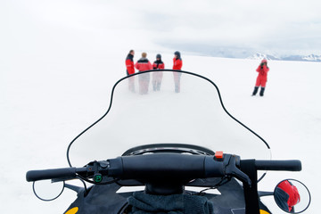 Naklejka premium View from Skidoo
