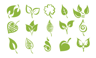 Vector icons - Leaves