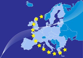 Obraz premium European union,europa map