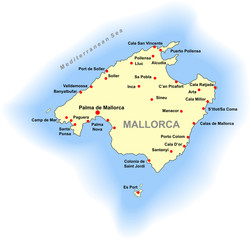 Mallorca map