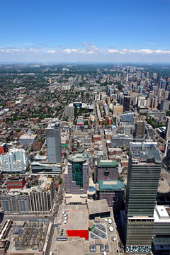 Blick vom  Tower auf Toronto, Kanada