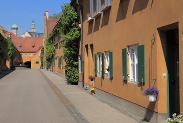 Augsburg, Fuggerei, soz. Wohnsiedlung