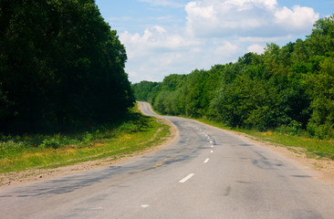 Country road in Ukraine