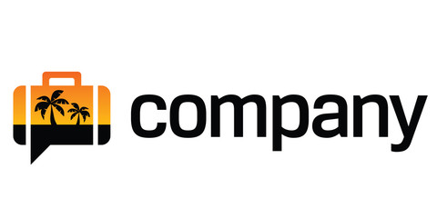 Tropical travel logo