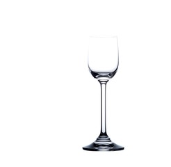 Empty liquor glass isolated over white
