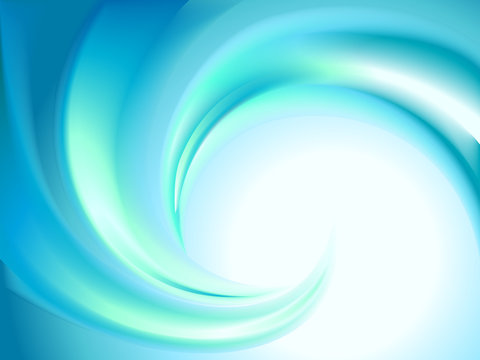 Abstract blue swirl