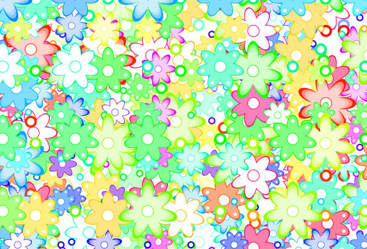 Cute Spring Flowers Abstract