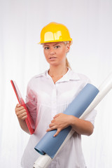 Architect or engineer lady