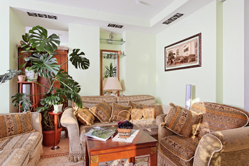 ClassicDrawing-room Interior with rococo style furniture