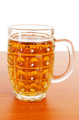 Beer glass isolated on the white background
