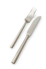 Table utensils isolated on the white