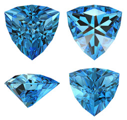 Fototapeta premium triangle shape diamond isolated