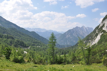 Fototapeta na wymiar Parque Nacional Triglav, Eslovenia.