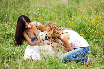 girlfriends and dog