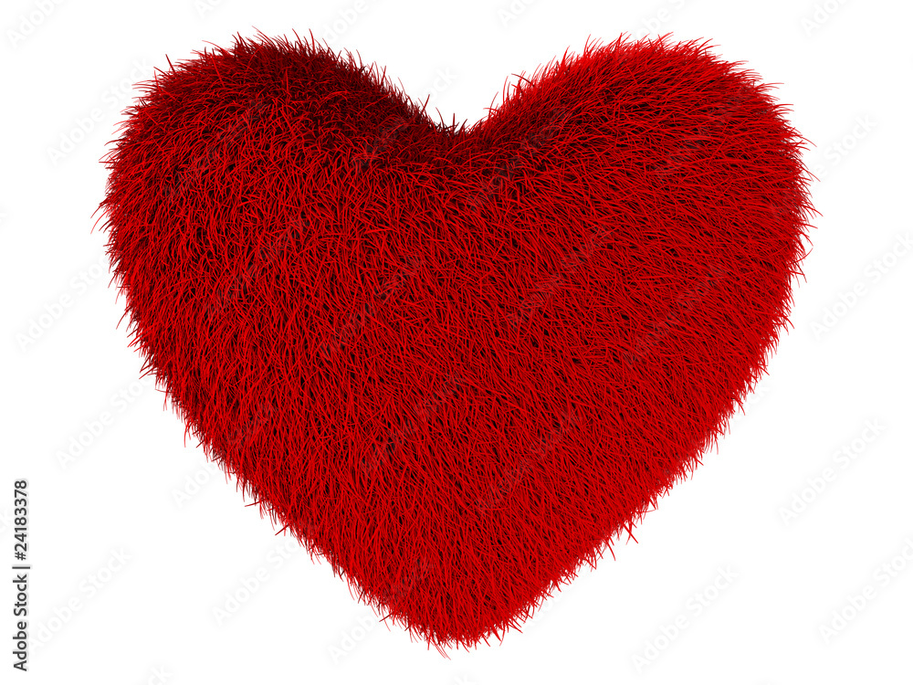 Canvas Prints heart on white background. isolated 3d image