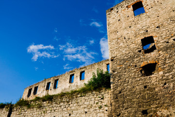 Ruins from old fort in Chortkiv Ukraine