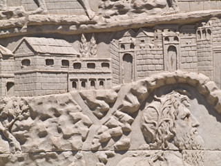 Colonna Traiana, Bassorilievo
