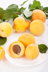 Fototapeta na wymiar fresh apricots