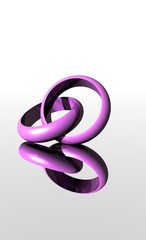 Fototapeta premium bagues roses