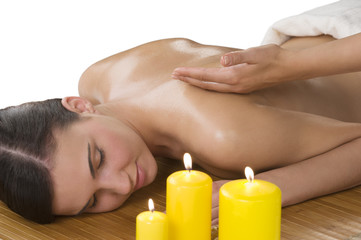Obraz na płótnie Canvas massage at spa