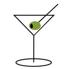 Martini with Olive