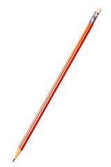 Red pencil isolated on a white