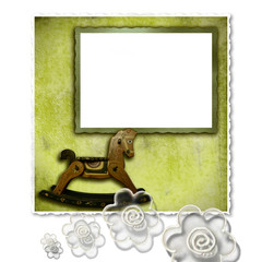 fondo marco album bebe vintage