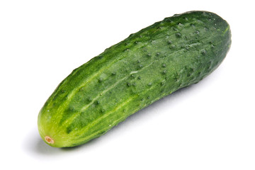 Cucumber on white background