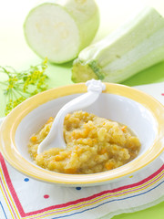 Pureed vegetables for baby