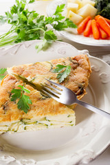 omelette with vegetables - frittata con verdure