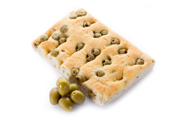 focaccia with olives - focaccia con olive