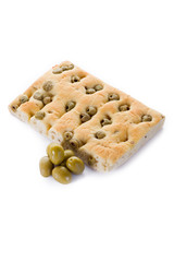 focaccia with olives - focaccia con olive