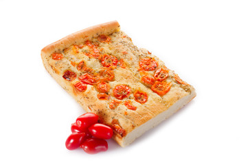 focaccia with tomatoes - focaccia con pomodorini