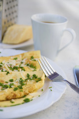 Frühstück mit Omelett