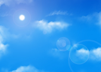 Ciel bleu et nuages 2